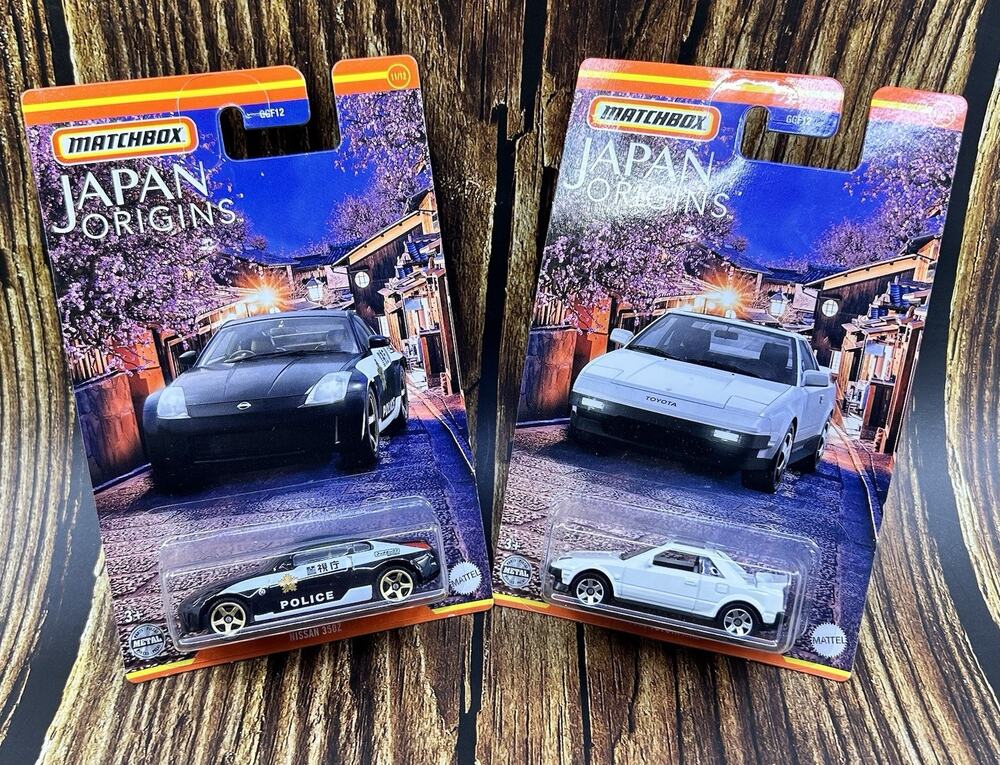 Matchbox JAPAN Origins LOT of 2 / 1985 Toyota MR2 / Nissan 350Z / Diecast 1:64